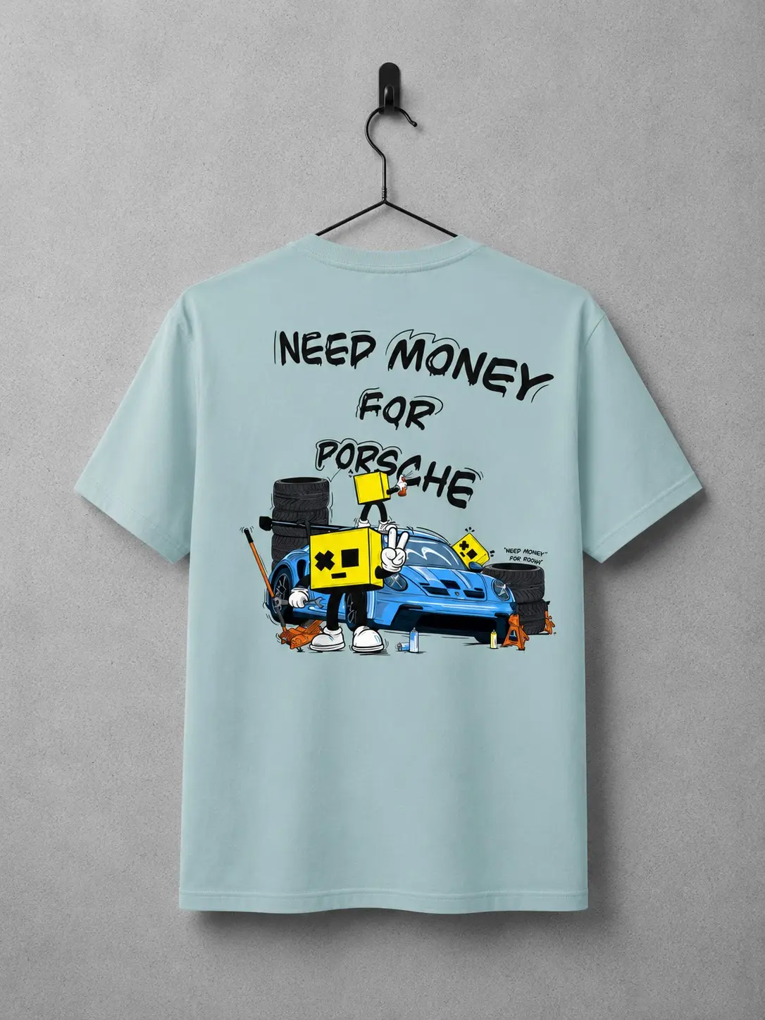 camiseta_azul_trasera Camiseta Porsche Trasera
