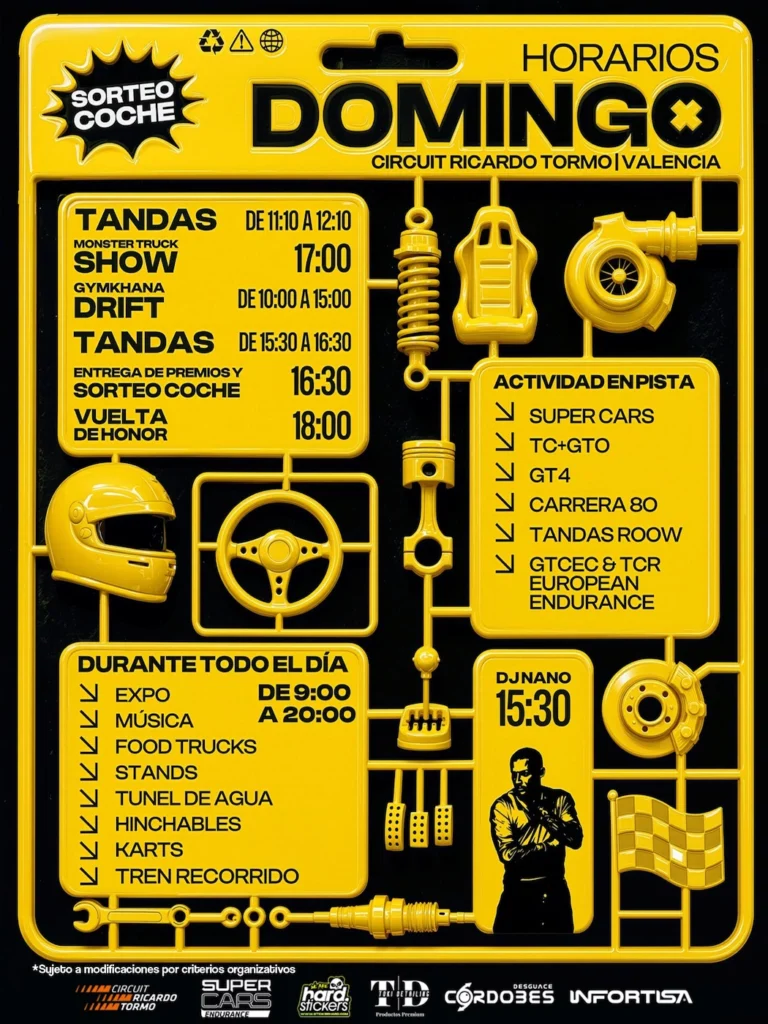 Cartel horario segundo